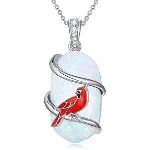 18k Angel Cardinal Diamond Necklace